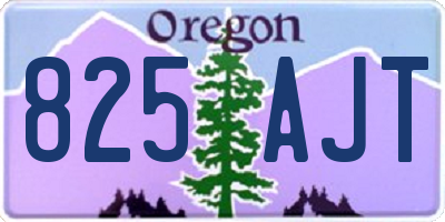 OR license plate 825AJT