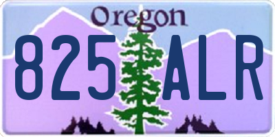 OR license plate 825ALR