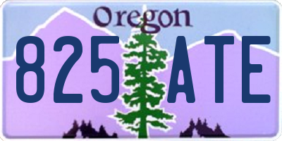 OR license plate 825ATE