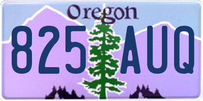 OR license plate 825AUQ
