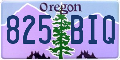 OR license plate 825BIQ