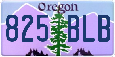 OR license plate 825BLB