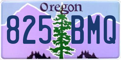 OR license plate 825BMQ