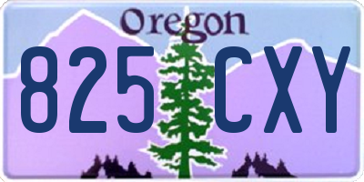 OR license plate 825CXY