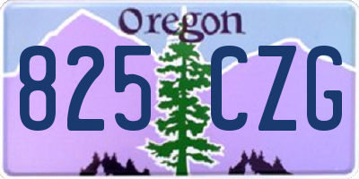 OR license plate 825CZG