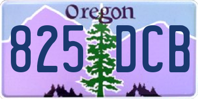 OR license plate 825DCB