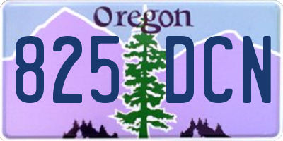 OR license plate 825DCN