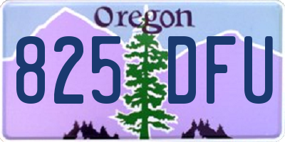 OR license plate 825DFU