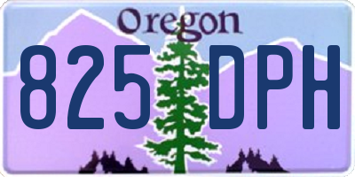 OR license plate 825DPH