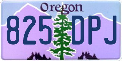OR license plate 825DPJ