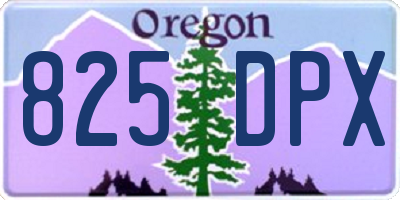 OR license plate 825DPX