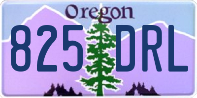 OR license plate 825DRL