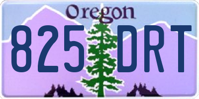 OR license plate 825DRT