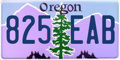 OR license plate 825EAB