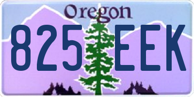 OR license plate 825EEK