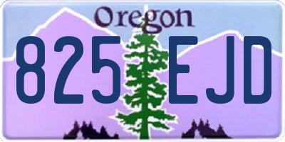 OR license plate 825EJD
