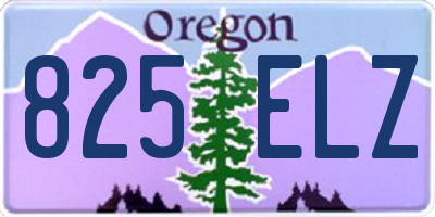 OR license plate 825ELZ