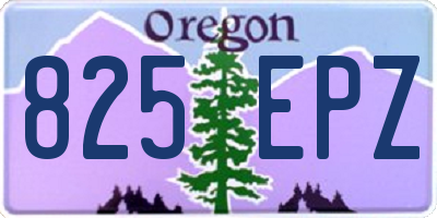 OR license plate 825EPZ