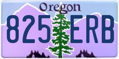 OR license plate 825ERB