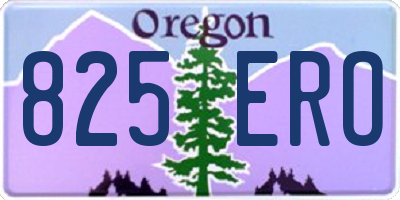 OR license plate 825ERO