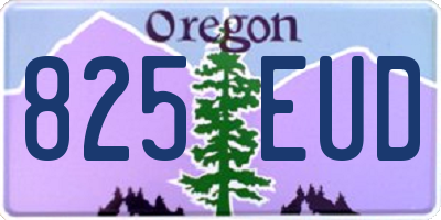OR license plate 825EUD