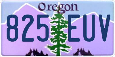 OR license plate 825EUV