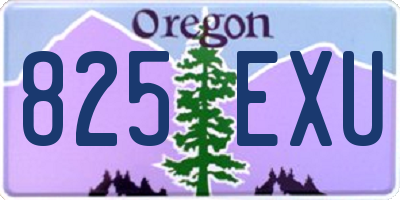 OR license plate 825EXU