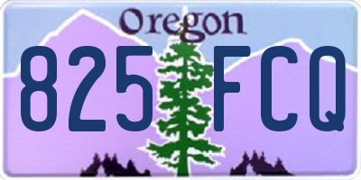 OR license plate 825FCQ