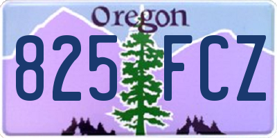 OR license plate 825FCZ