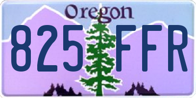 OR license plate 825FFR