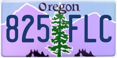 OR license plate 825FLC