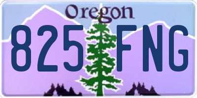 OR license plate 825FNG