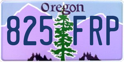 OR license plate 825FRP