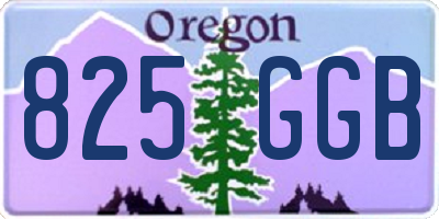 OR license plate 825GGB