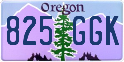 OR license plate 825GGK