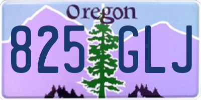 OR license plate 825GLJ