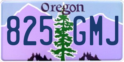 OR license plate 825GMJ