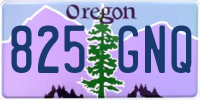OR license plate 825GNQ