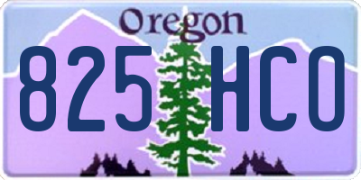 OR license plate 825HCO
