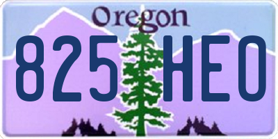 OR license plate 825HEO