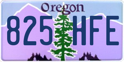 OR license plate 825HFE