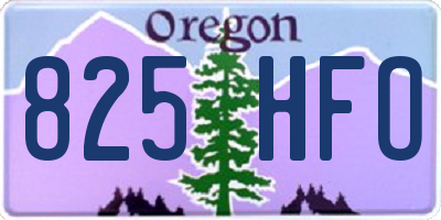 OR license plate 825HFO