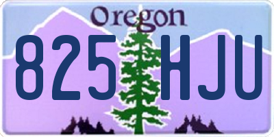 OR license plate 825HJU