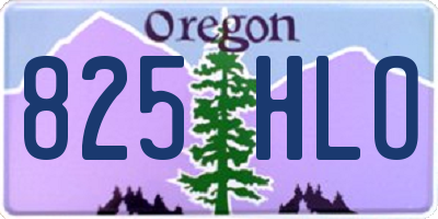 OR license plate 825HLO