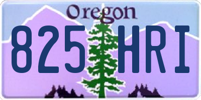 OR license plate 825HRI