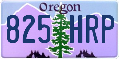 OR license plate 825HRP