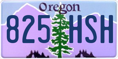 OR license plate 825HSH