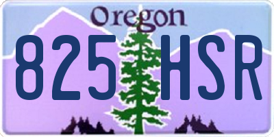 OR license plate 825HSR