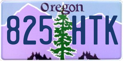 OR license plate 825HTK