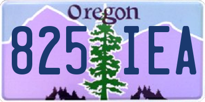 OR license plate 825IEA